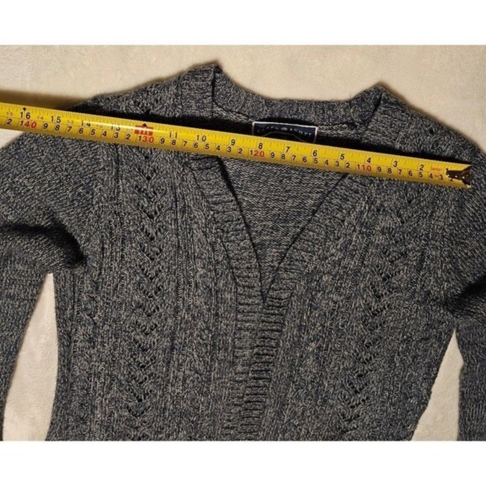 Karen Scott Open Front Sweater Xsmall 100% Acrylic - Picture 5 of 11